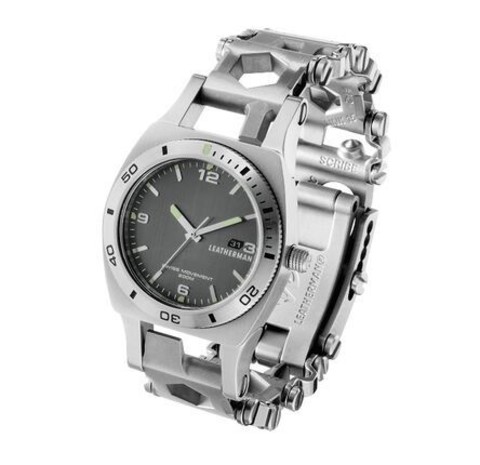 Часы-мультитул Leatherman Tread Tempo LT Steel, узкий, 28 функций (832589) | Multitool-Leatherman.Ru