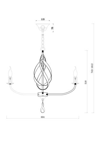 Люстра Freya Sealy FR5027PL-06S