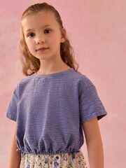 Футболка с завязками для девочки Next AL9-884, Синий