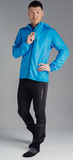 Детская Беговая куртка с капюшоном Nordski Run Light Blue