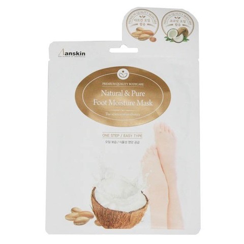 Anskin Natural & Pure Foot Moisture Mask увлажняющая маска для ног (носочки)