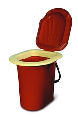 62-0-018 Ведро-туалет с крышкой, пластмассовое, 18л (Very)