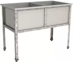 Ванна моечная двухсекционная RESTOINOX ВМС-2/4-ЭК