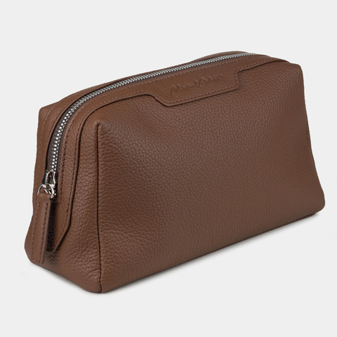 Несессер Trapèze из кожи теленка, цвета шоколад