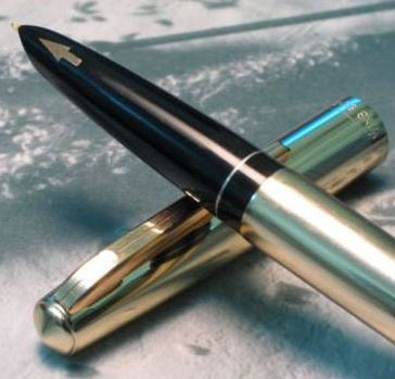Перьевая ручка Wing Sung 812, производство Китай 1970-80гг. Цвет золотистый. Распроданы, ожидаем