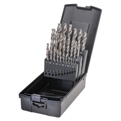 Набор сверл по металлу 1-13мм 25шт DIN338 HSS-G 118° (пл. кейс) Terrax by Ruko A214215RO