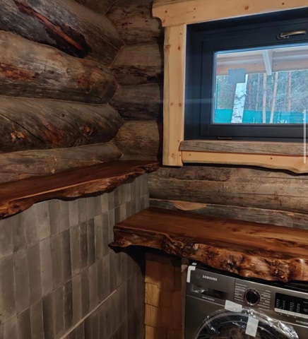 BL-0000 Бесцветный, обработка дерева Кело в предбаннике.