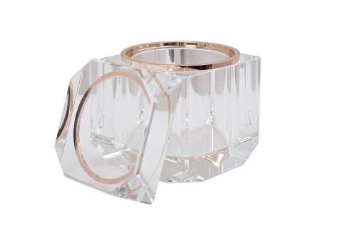 Шкатулка декоративная 10х10х12см Garda Decor искусственный хрусталь