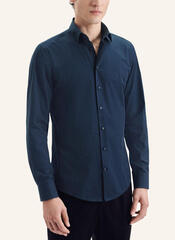 Сорочка мужская Seidensticker Slim Fit 01.653750-19 тёмно-синяя в 