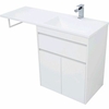 Aquanet 239216 Тумбас раковиной Токио 130 R напольная 1 ящик 2 фасада цвет белый глянец (239216)