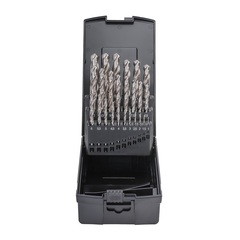 Набор сверл по металлу 1-13мм 25шт DIN338 HSS-G 118° (пл. кейс) Terrax by Ruko A214215RO