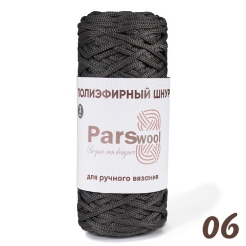 Полиэфирный шнур Parswool 06, Графит