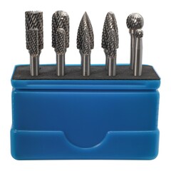 Набор бор-фрез твердосплавных 10шт HM S=6мм Mini-Box H-Tools 116002HT