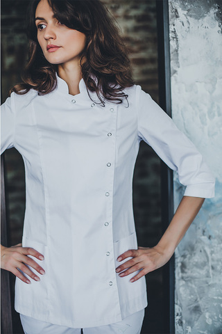 Блуза женская м262(бр) сансара белый