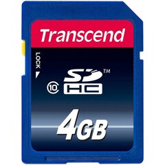 Карта памяти Transcend SDHC UHS-I U1 Class 10 4GB