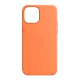 Силиконовый чехол с магнитом (MagSafe) Silicon Case Premium для iPhone 12 Mini (5.4") (Желто-оранжевый)