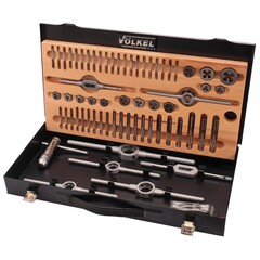 Набор метчиков и плашек M1 -M10 HSS-G 66пр Volkel 48002