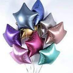 Набор из звёзд "Металлик" 10шт.