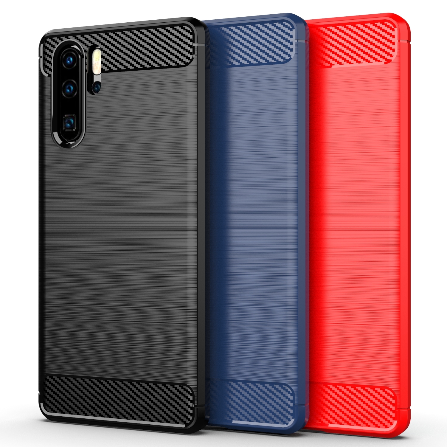 Купить чехол на Huawei P30 Pro красного цвета, в стиле Carbon от бренда  caseport. Высокое качество, низкие цены, быстрая доставка!