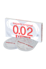 Ультратонкие полиуретановые презервативы Sagami «Original 0.02» 2 шт.