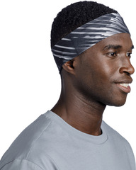 Узкая спортивная повязка на голову Buff Headband Slim CoolNet Jaru Graphite - 2