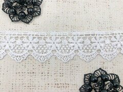 Кружево плетёное, ш. 3,5 см, белый