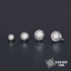 Ball 3-Prongs 3мм/4мм/5мм Grey Pearl