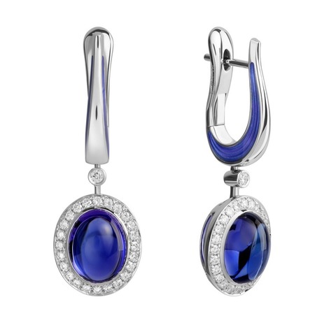 Серьги С Танзанитом и Бриллиантами, E0143-03/1