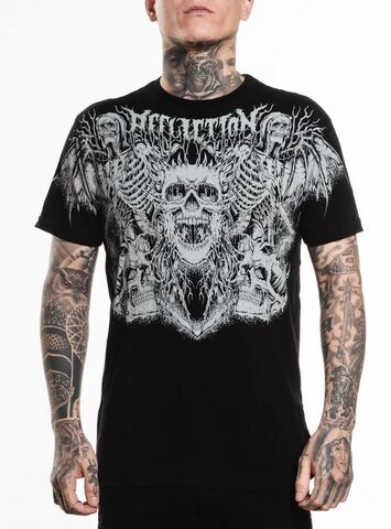 Affliction | Футболка мужская Horror Swarm Tee A27436 перед