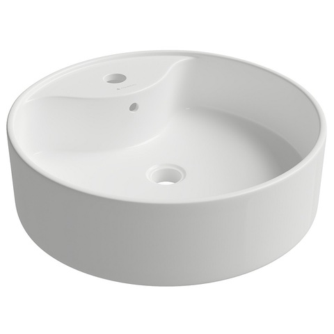 Aqueduto ESPIRAL ESP0610 Раковина накладная круглая с отверстием под смеситель D460, белый глянцевый