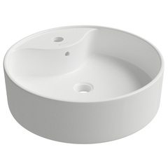 Aqueduto ESPIRAL ESP0610 Раковина накладная круглая с отверстием под смеситель D460, белый глянцевый фото