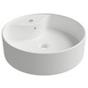 Aqueduto ESPIRAL ESP0610 Раковина накладная круглая с отверстием под смеситель D460, белый глянцевый