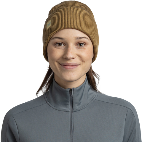 Картинка шапка вязаная Buff Crossknit Solid Gingko - 2