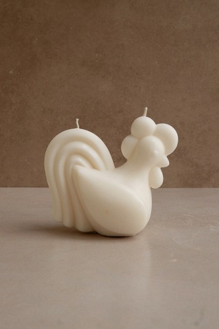 Свеча Петушок, белый