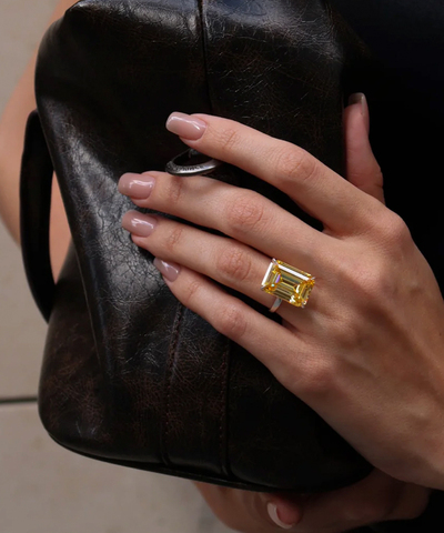 Кольцо She said yes Yellow big