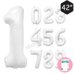 К 40''/102 см, Цифра, Сатин, Белый 