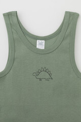 набор майка  для мальчика  К 1182-2уп/нефритовый,динозавры Ал