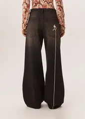 Джинсы MAGIC FLOWERS коричневого цвета