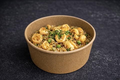 Рис с креветками и устричным соусом