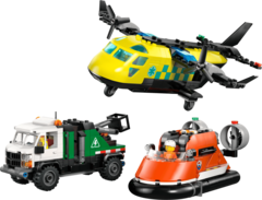 Конструктор LEGO City 60505 Airplane, Service Truck & Hovercraft Remix