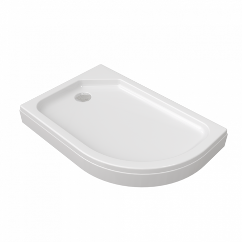 Поддон душевой 120x80 низкий левый акриловый