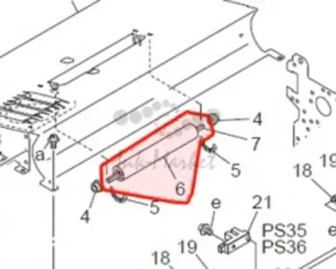Ролик IDLER RUBBER L -56UA45991