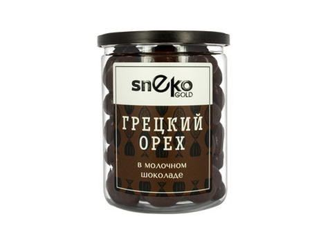 Грецкий орех в молочном шоколаде Sneko Gold, 230г