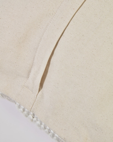 Хлопковый чехол для подушки Aima бежево-белый 45 x 45 см
