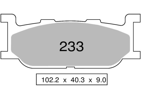 Колодки дискового тормоза Trofeo Sintered 233  (LMP263, FDB781)