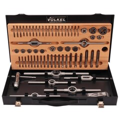 Набор метчиков и плашек M1 -M10 HSS-G 66пр Volkel 48002