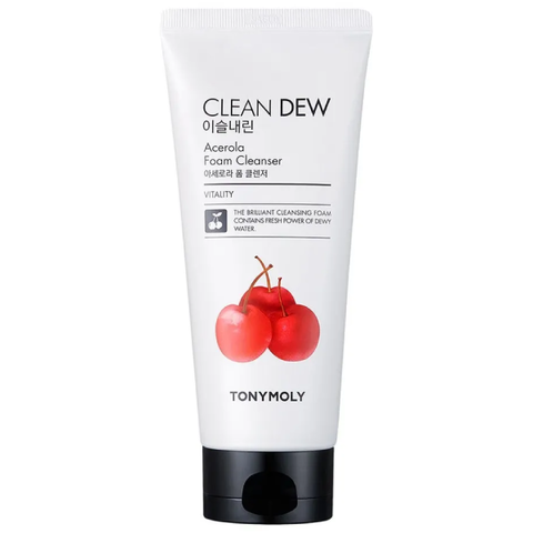 Пенка для умывания с вишней TONY MOLY Clean Dew Acerola Foam Cleanser Vitality, 180 мл