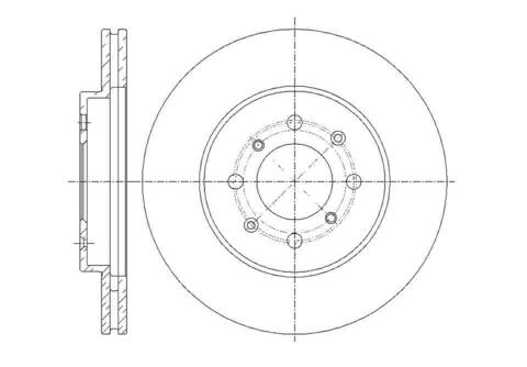 Диск тормозной вентилируемый G-brake  GR-20772