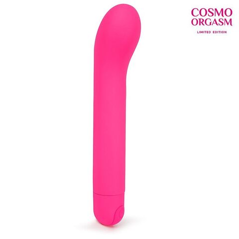 Розовый мини-вибратор с увеличенной головкой - 14 см. - Cosmo COSMO ORGASM CSM-23170