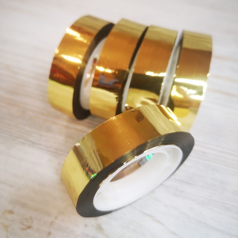 Декоративный скотч металлизированный Золото 12мм (5шт)